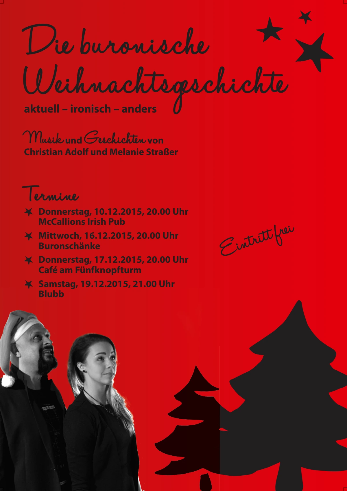 Originalplakat der Weihnachtsgeschichte 2015