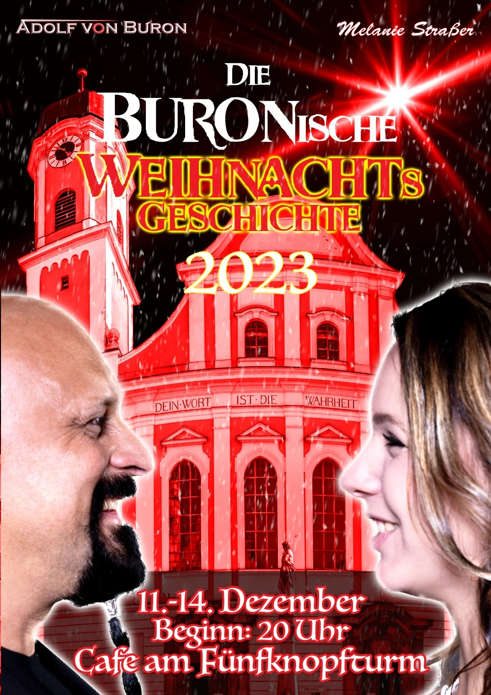Originalplakat der Buronischen Weihnachtsgeschichte 2023
